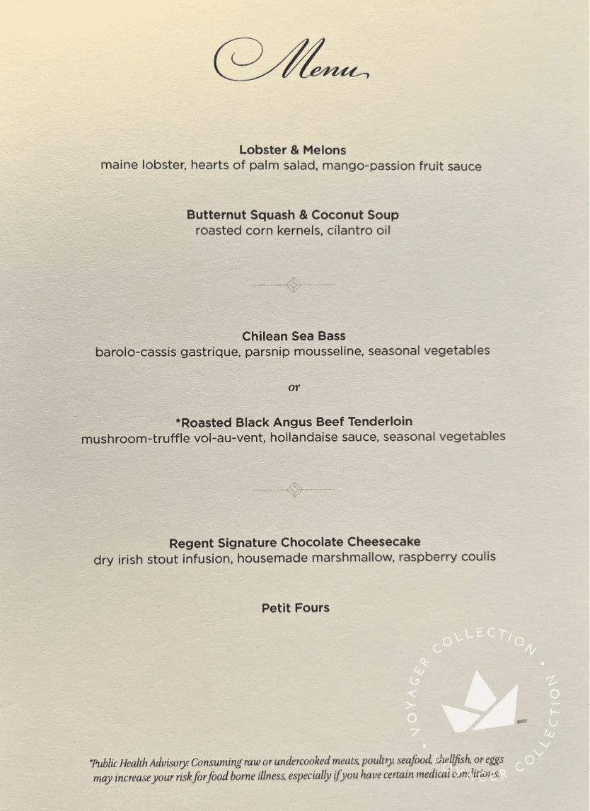 Menu do Restaurante "Prime 7"
